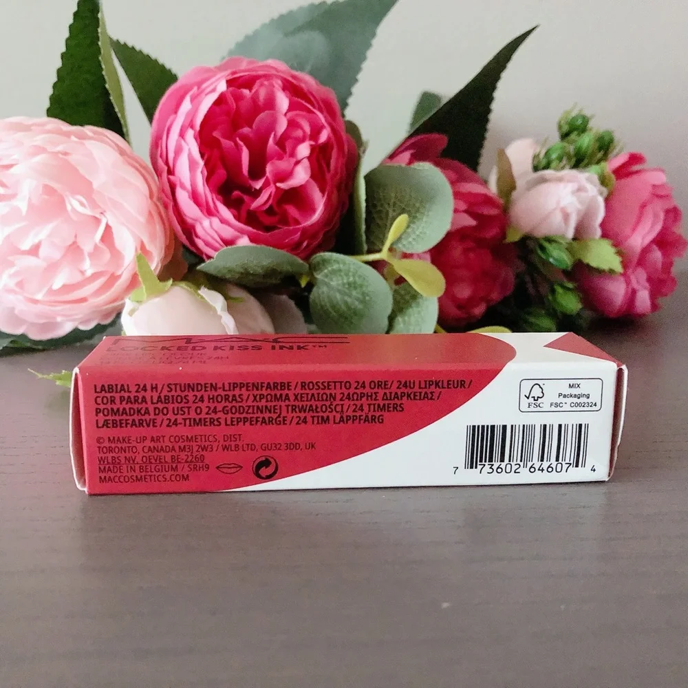 MAC Locked kiss ink, 24 hour lip colour 77 gossip NEW in box - Picture 10 of 12